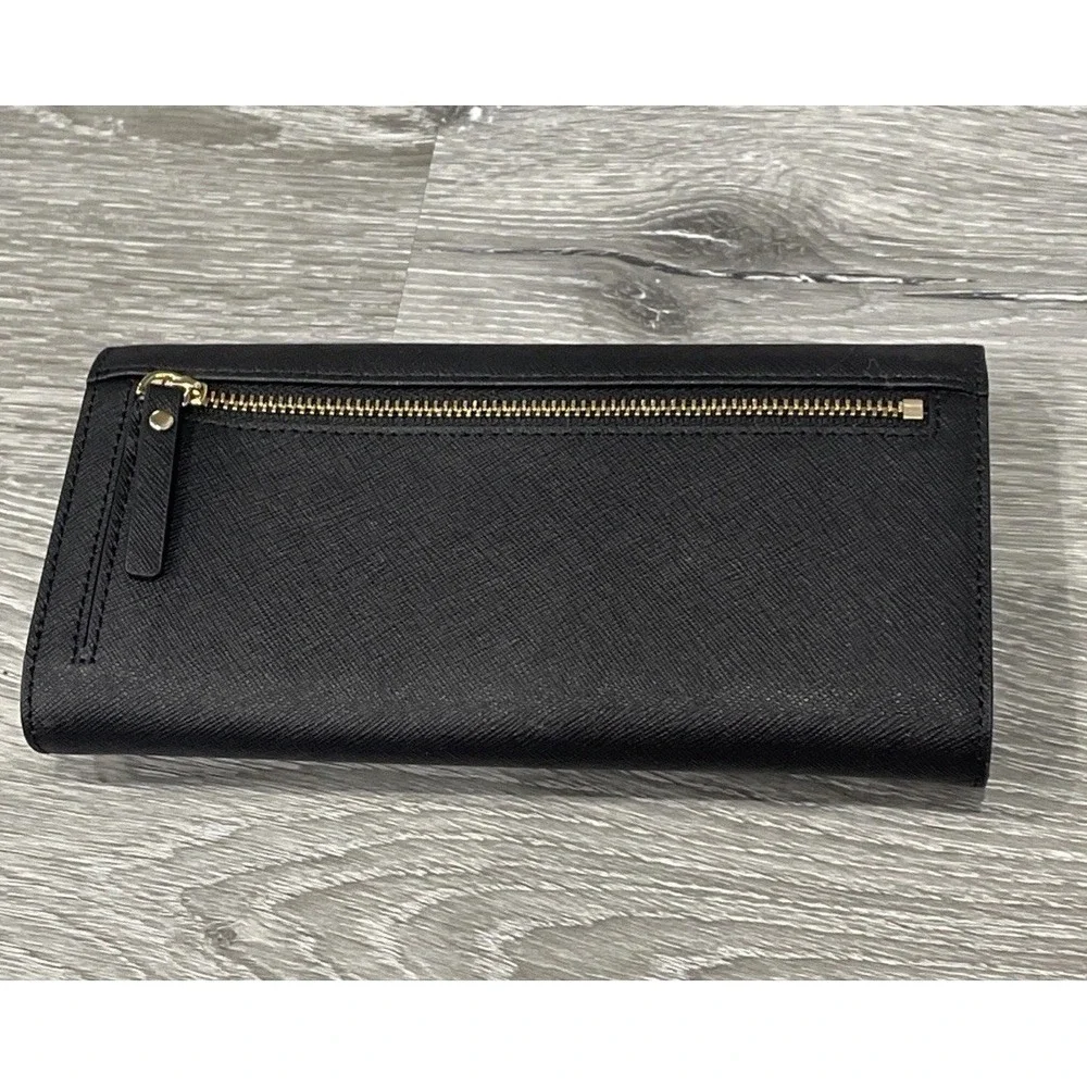 Kate Spade Leather Wallet Black With Phone‎ Holder NWOT